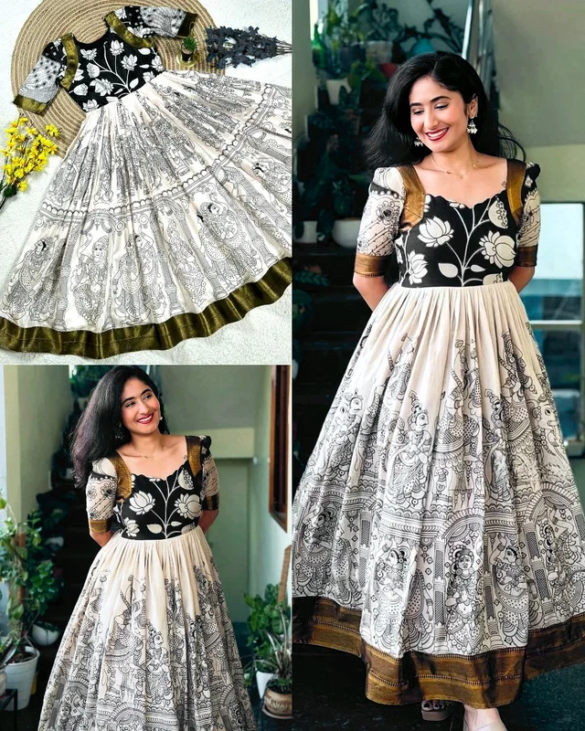 Presenting New Kalamkari special Anarkali - M