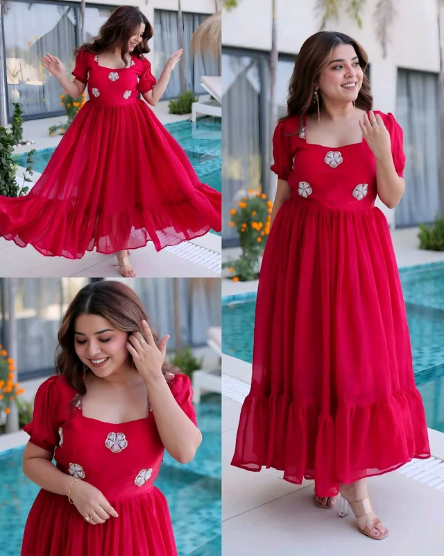 PREMIUM READYMADE DESIGNER GOWN COLLECTIONS
- L, Pink