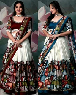 Trendy Kalamkari Lehenga for Women - Maroon