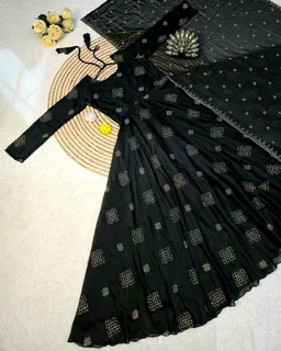 Launching Most Trending Rangoli Silk. Eye-catching Beads Sequance Work Gown, a perfect blend of luxury and tradition for any Occasion & Festival - 2XL, Hibiscus