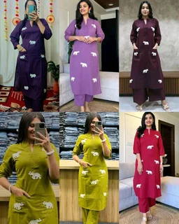 Trendy daily college & office wear Co-ord Set outfit relaxed & comfort fit
- 2XL, Yellow