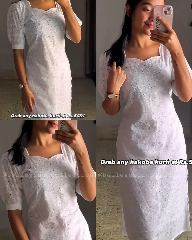 Special summer collections includes Hakoba Cotton kurtis with lining and bell sleeve - wine, S