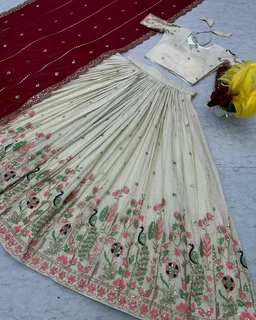 Launching Wedding wear Lehenga Choli With Cancan
- XL, Green