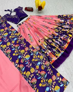 Launching Wedding wear Lehenga Choli With Cancan
- XL, Green