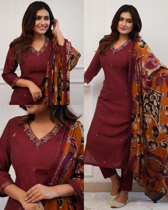 Mark A Change In Your Wardrobe By Wearing Our Exclusive Range Of Suit Sets - Maroon, XL