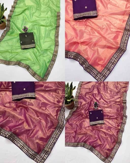One More Super Hit Soft Tissue Silk Saree Design Launch - Free Size, Sinbad