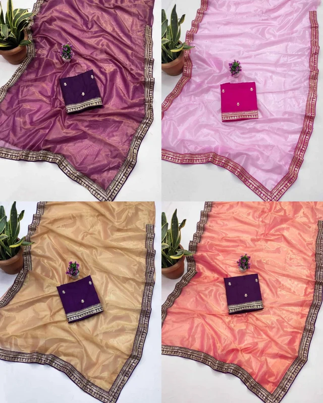 One More Super Hit Soft Tissue Silk Saree Design Launch - Free Size, Salomie