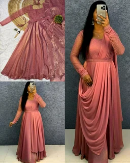 Trendy perfect party wear for upcoming festivals and functions, Extra adding dupatta and belt for looking style change multiple ways 🥳 - L, Pigment Indigo