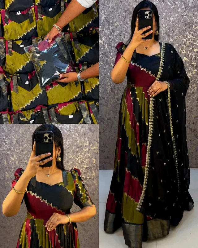 Most Trending Design Anarkali With Duaptta - M