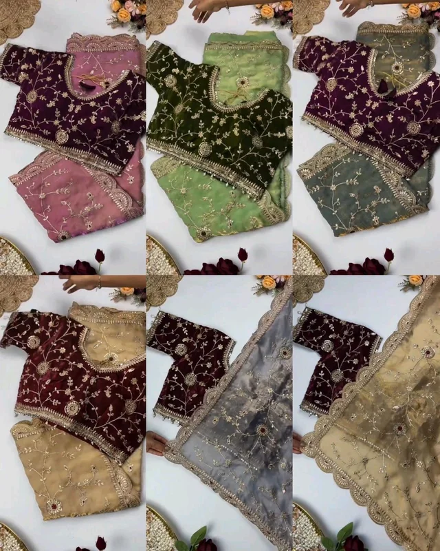 Most Grand Festival Wear Saree - Free Size, Limed Ash 3rd