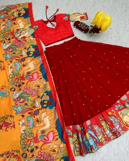 Launching Wedding wear Lehenga Choli With Cancan - XL, White