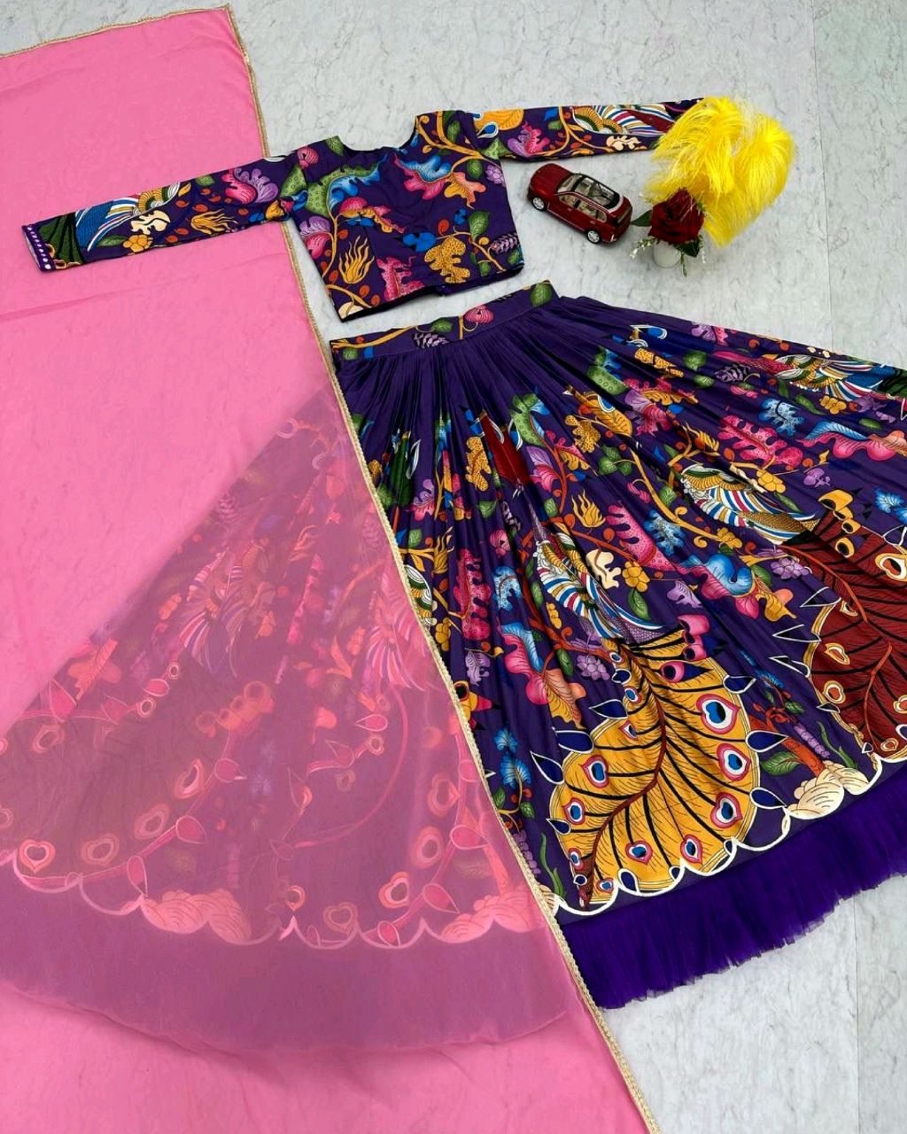 Launching Wedding wear Lehenga Choli With Cancan - XL, White