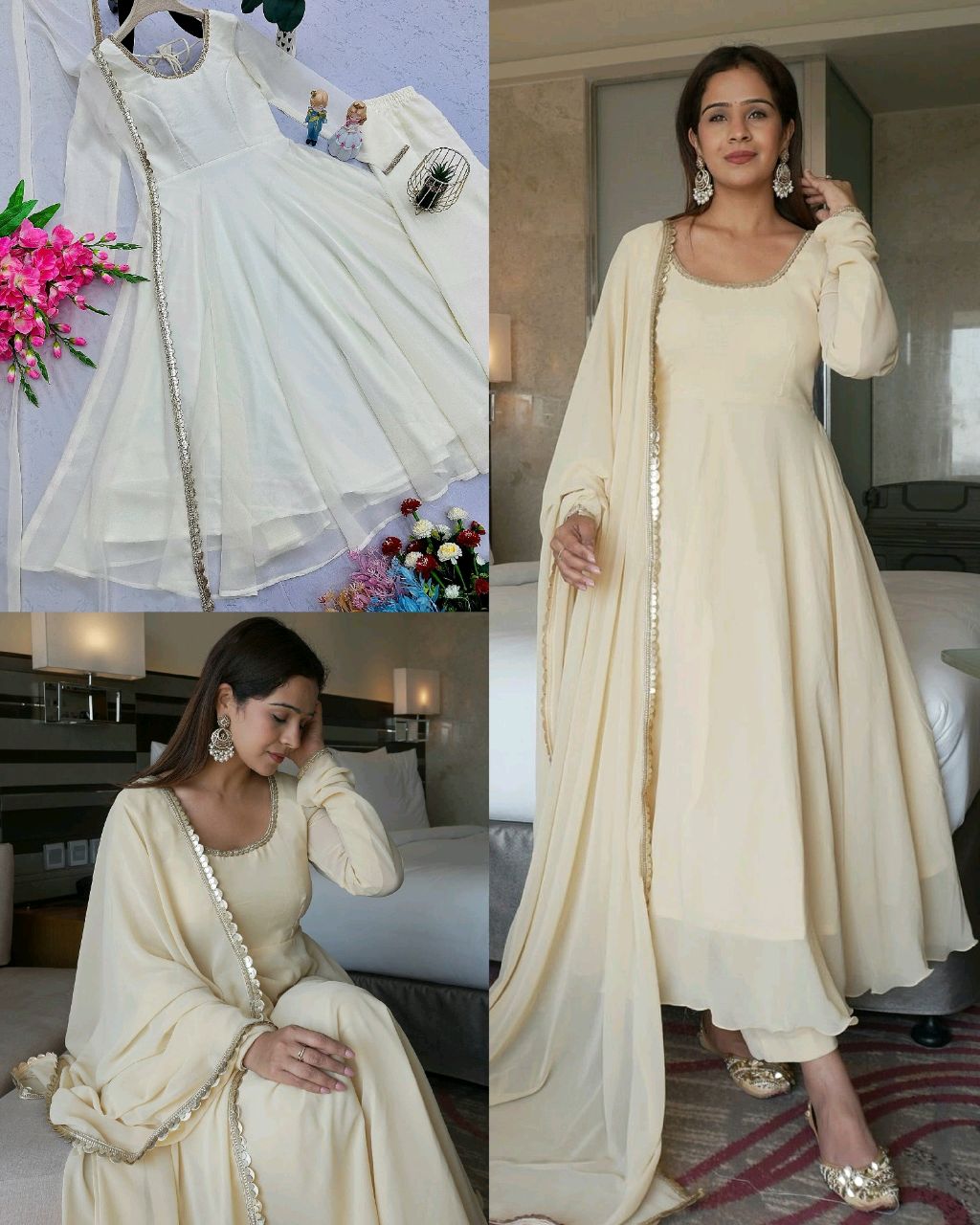 White Beautiful Super Hit Outfit
- XL