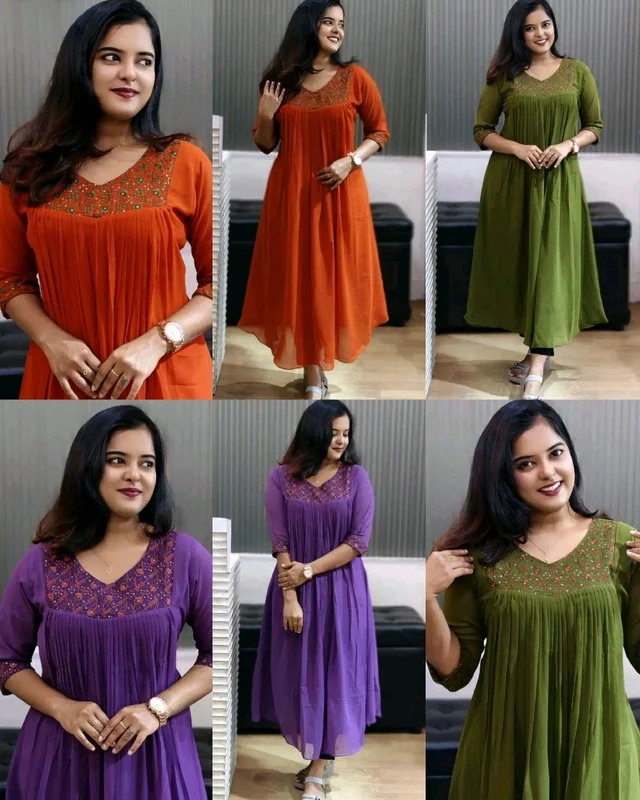 New launching festival special Kurtis - M, Orange