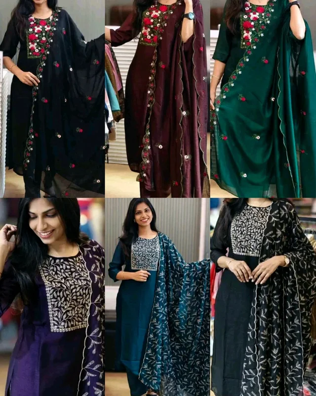 New launching festival special Kurti with dupatta - 2XL, 4th Purple