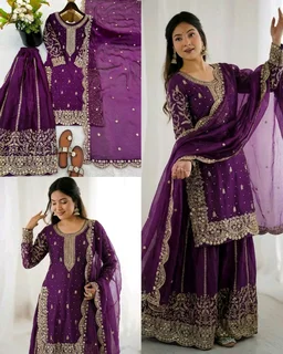Eid ๐ Collection Heavy Embroidery Sequence Work Top-Bottom And Dupatta Set Fully Stitched Ready To Wear ๐ฅ๐๐ฅฐ
- 2XL, Red