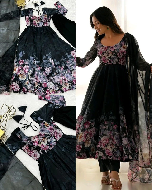 Beautiful look outfit is perfect for upcoming festivities and weddings - M, Purple