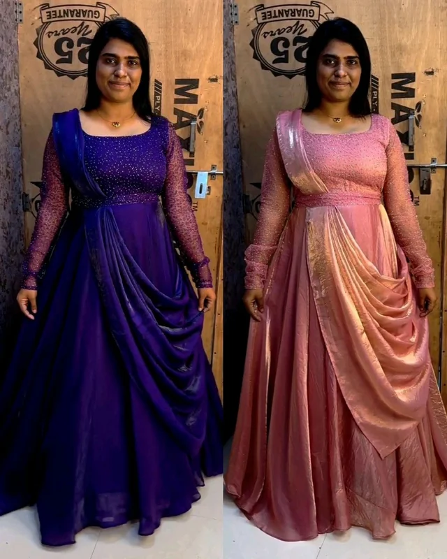 Trendy perfect party wear for upcoming festivals and functions, Extra adding dupatta and belt for looking style change multiple ways 🥳
- 3XL, Pigment Indigo