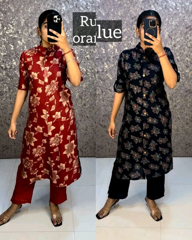 Trendy daily college & office wear Co-ord Set outfit relaxed & comfort fit
- M, Navy Blue
