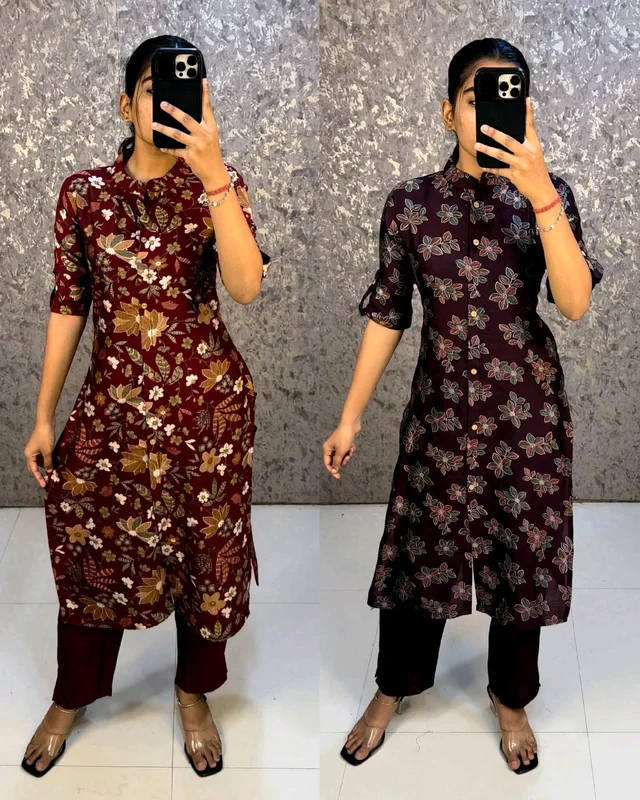 Trendy daily college & office wear Co-ord Set outfit relaxed & comfort fit
- L, Maroon