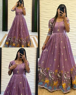 Super Hit Beautiful Gown - XL, Hippie Green