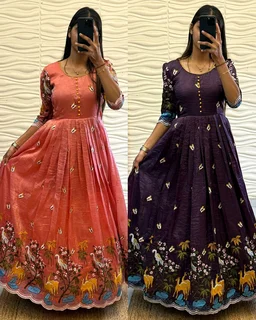 Super Hit Beautiful Gown - XL, Hippie Green