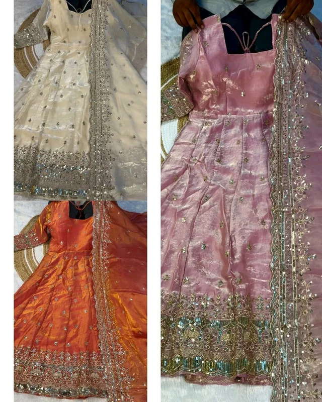 NEW Launching Designer Party Wear Look Collection - L, Pink