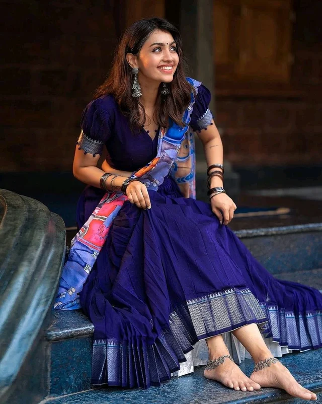 Blue Ready To Wear Lehenga - L