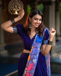 Blue Ready To Wear Lehenga - L