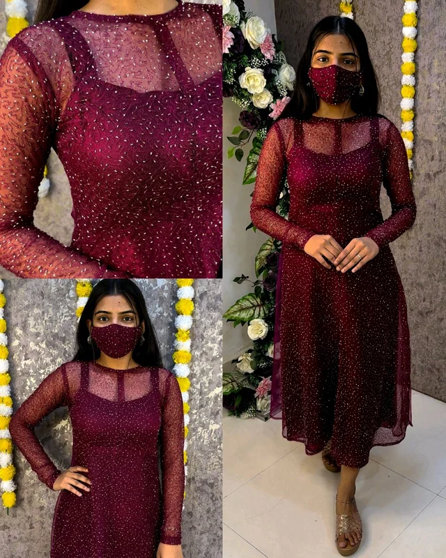 Launching unique 2 piece set Shinning inner + outer beads coat
- XL, Siren