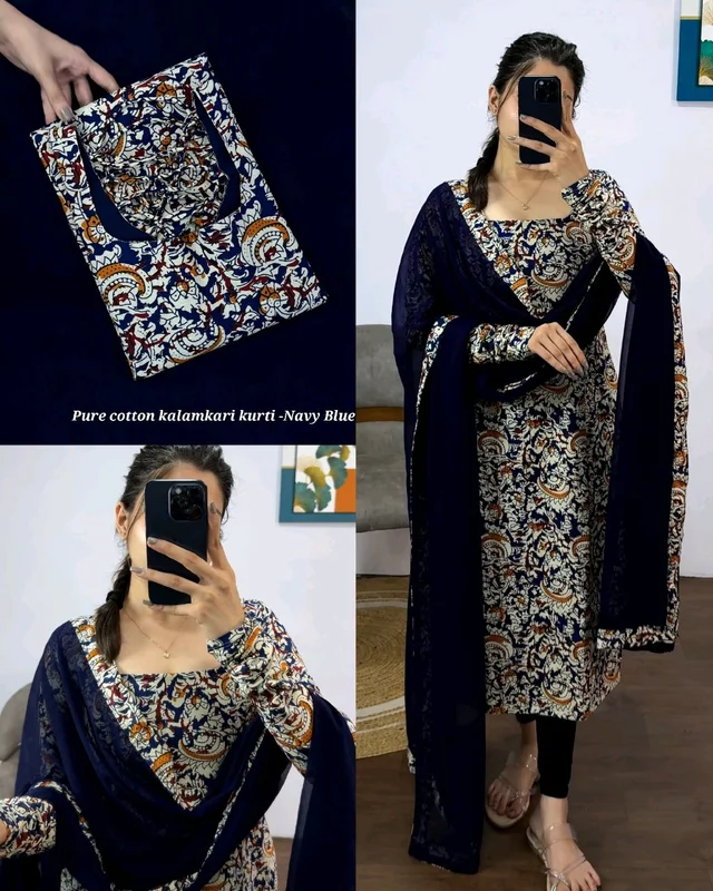 This full-length kurti traditional artistry with modern elegance summer outfit - 2XL, Maroon