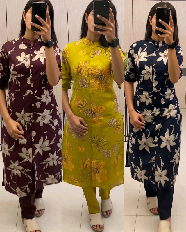 Summer Sunshine Co-Ord Set with Closed Collar & Pocket
- M, Navy Blue