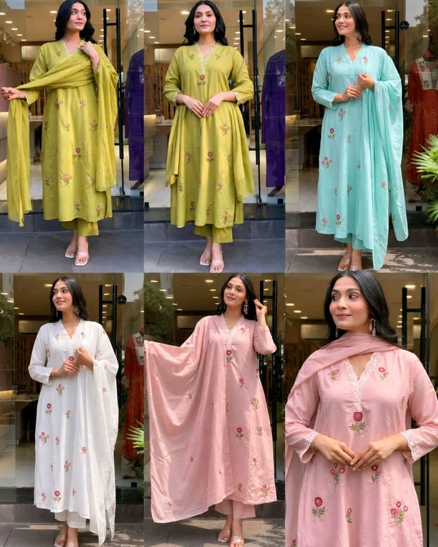 Trendy Women Kurti With Dupatta & Bottomwear
- L, Green Smoke