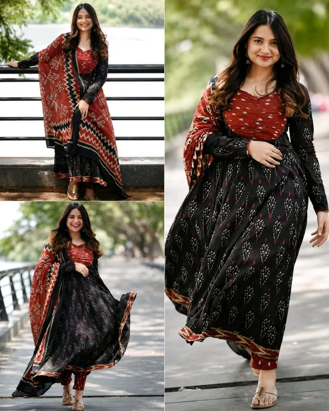 Trendy Women Kurti With Dupatta & Bottomwear
- M
