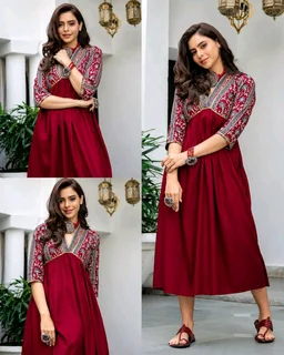 Trendy Stylish Beautiful Printed Anarkali Kurti for Women's Ethnic Wear Festive Fancy Wear Party Wear Gown
- 2XL, Pink