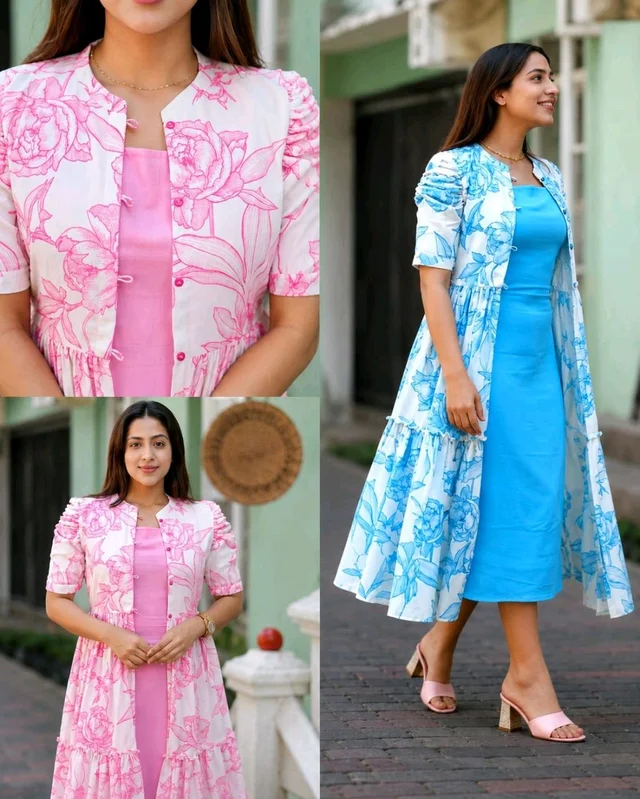Stylish Party Wear Shrug with Inner
- 2XL, Sky Blue