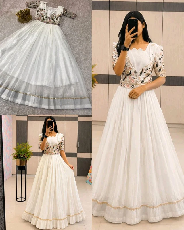 NEW LAUNCHING JACKET & GOWN - XL, White