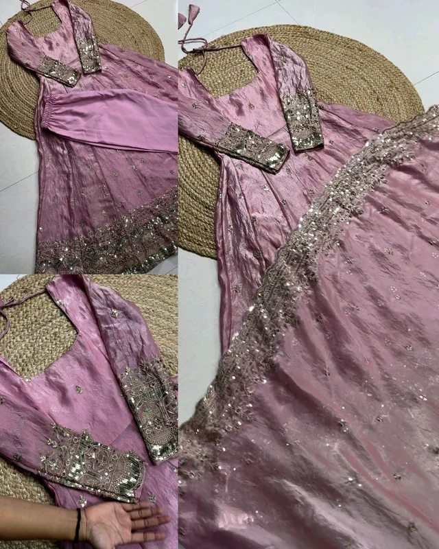 NEW Launching Designer Party Wear Look Collection - L, Maroon