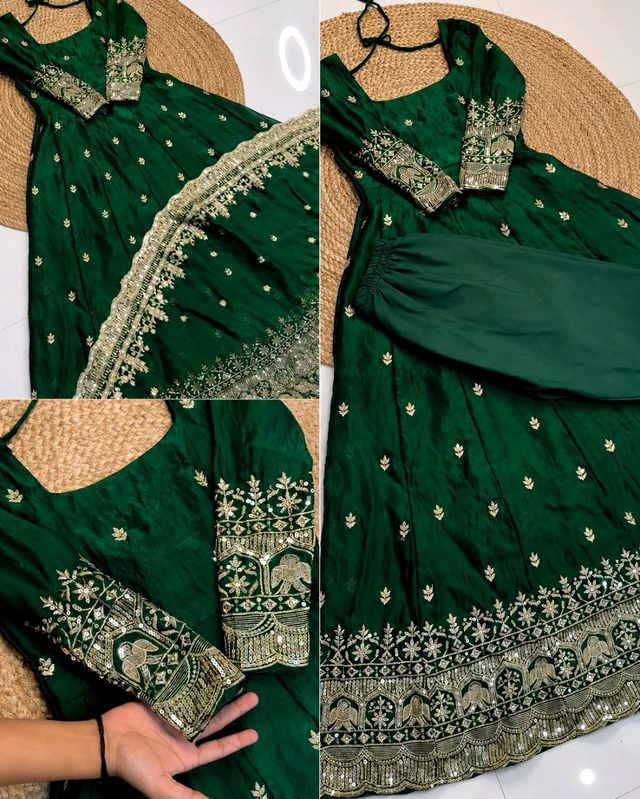 NEW Launching Designer Party Wear Look Collection - L, Maroon