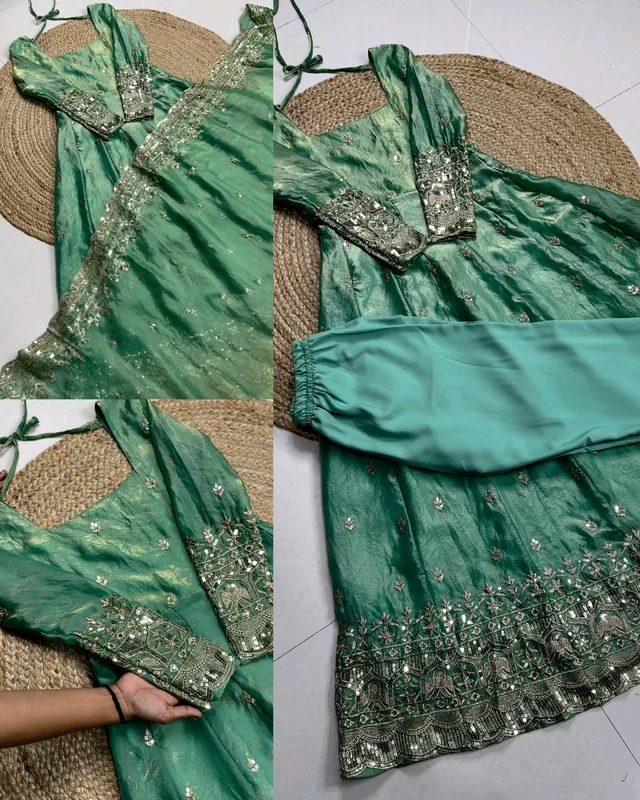 NEW Launching Designer Party Wear Look Collection - 2XL, Jungle Mist
