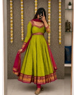 Trendy Tradational Anarkali Collection
- 3XL, Black