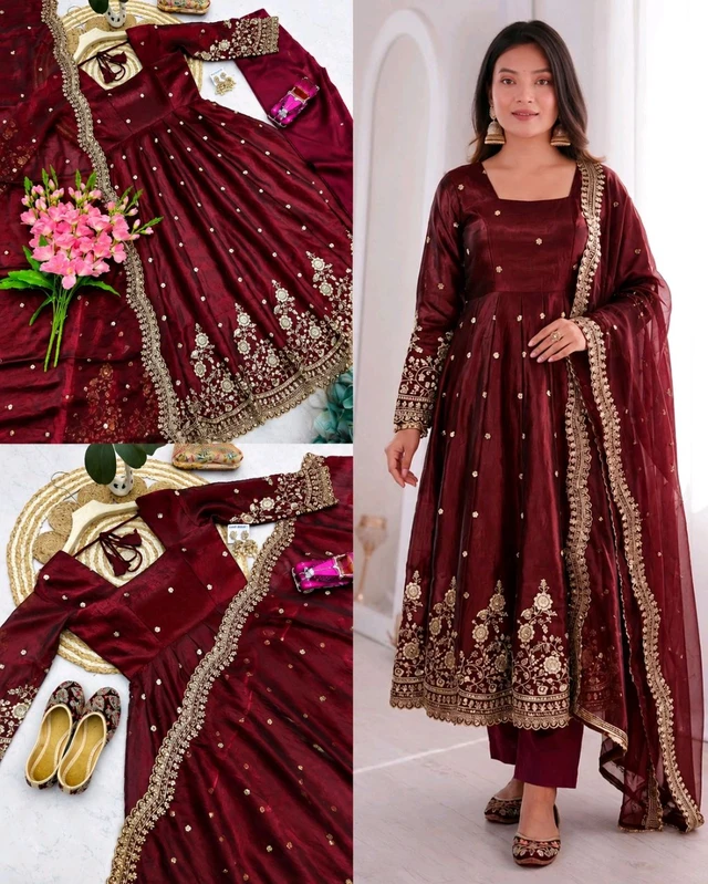 NEW Launching 9 Colours In Designer Party Wear Look Collection
- L, Maroon