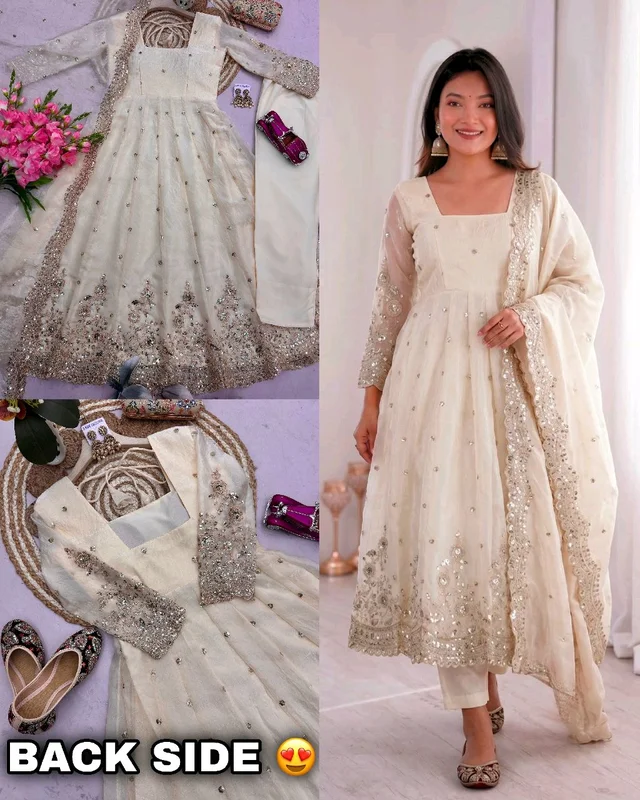 NEW Launching 9 Colours In Designer Party Wear Look Collection
- L, White
