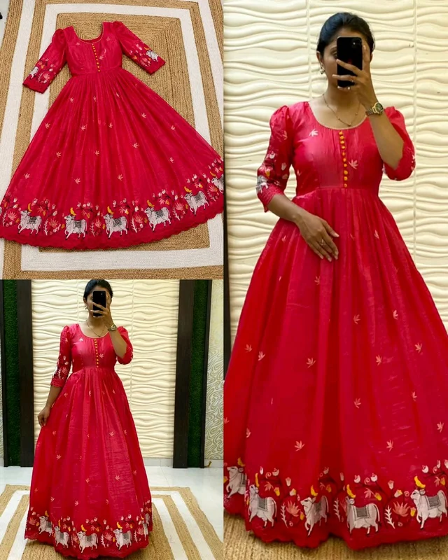 Super Hit Beautiful Gown - S, Pink