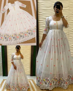 Super Hit Beautiful Gown - M, Pink