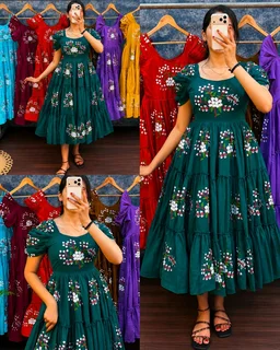 Super Hit Beautiful Premium Embroidery Puff Hand Midi
- M, Maroon