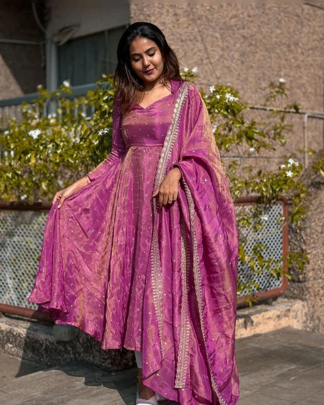 Designer Silk Gown A Beautiful Blend Of elegance and Charm For This Wedding and festival - 2XL
