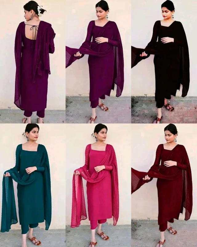 Stylish Women Kurta Sets - M, Black