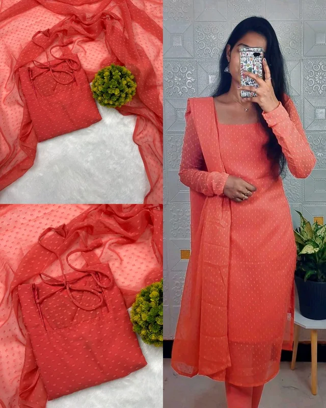 Trending kurti with dupatta with five beautiful colours - Bittersweet, 3XL