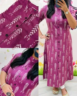 Launching Designer Co-Ords set in *Aline kurti pattern paired with Ankle length pant - Wine, S